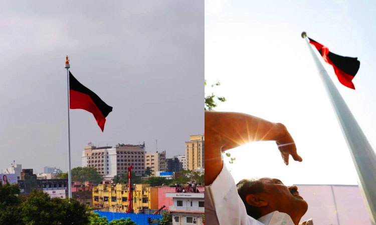 தமிழகம் முழுவதும் திமுக கொடிக்கம்பங்கள் அகற்றம்